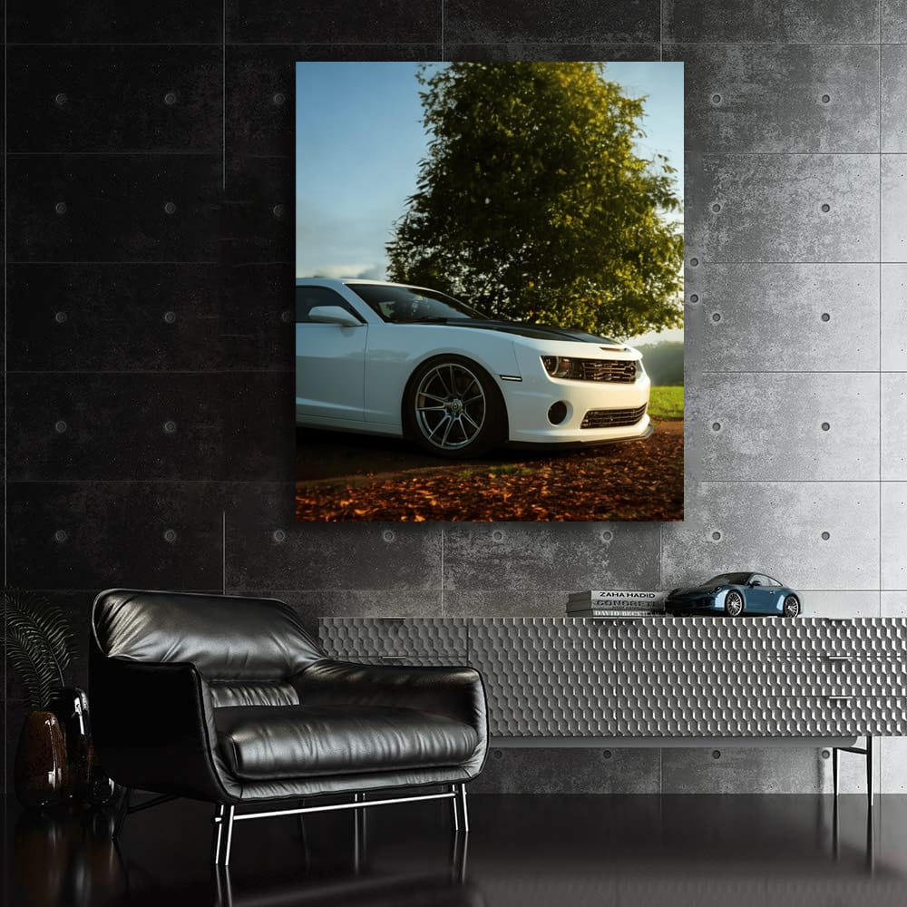 Chevrolet Camaro Amidst Forest - Power and Elegance