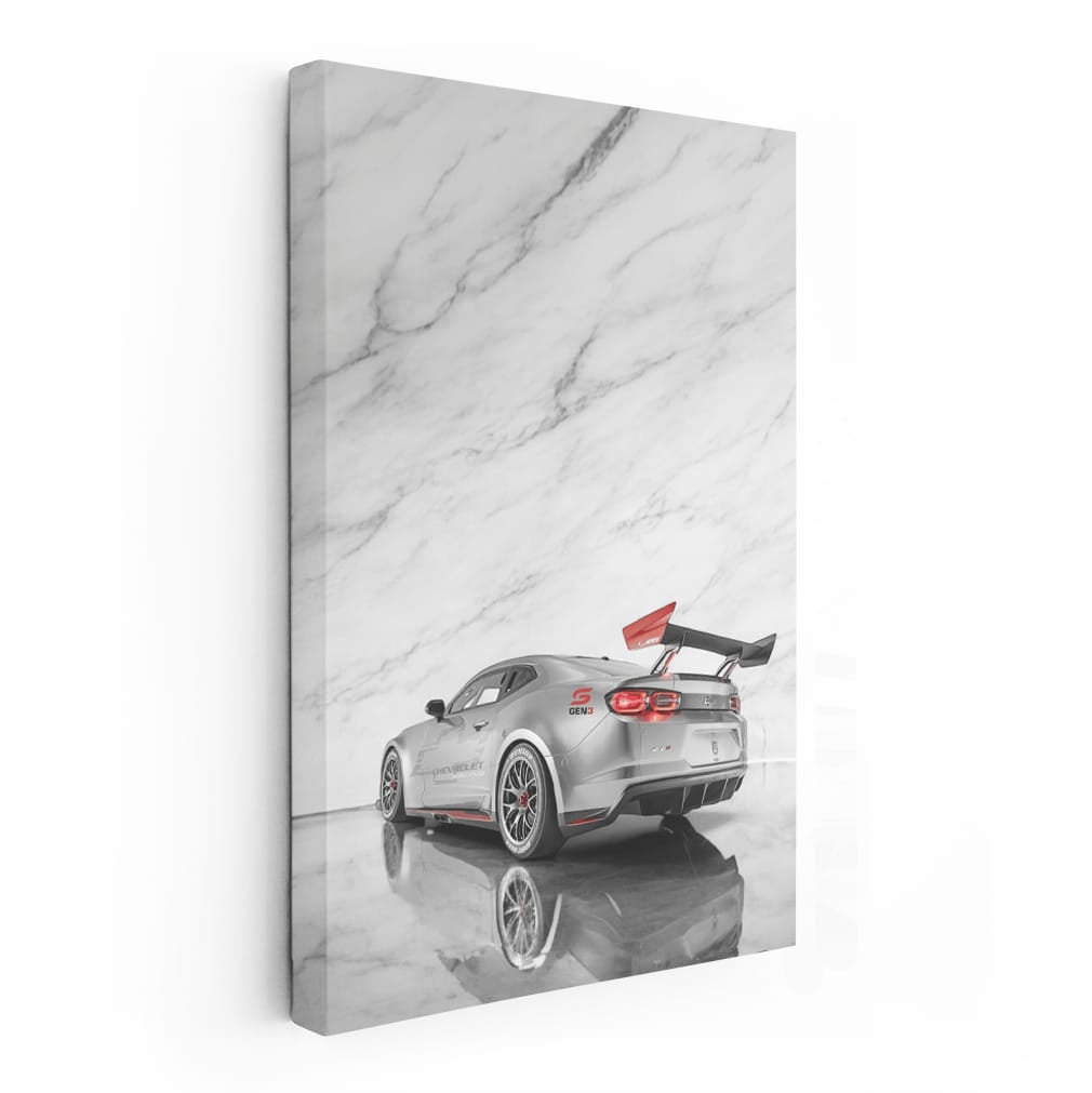 Silver Marble Chevrolet Camaro - Sleek and Powerful Design