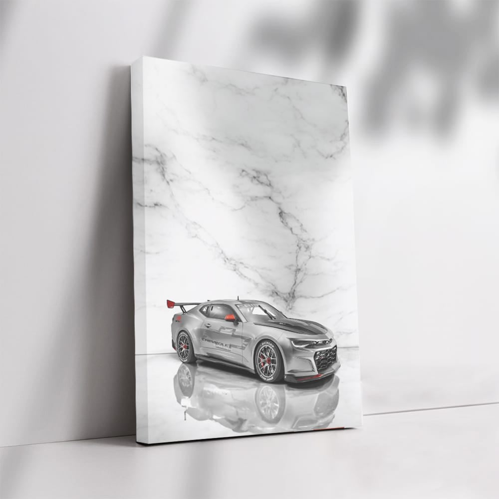 Silver Marble Chevrolet Camaro - Bold and Timeless Design