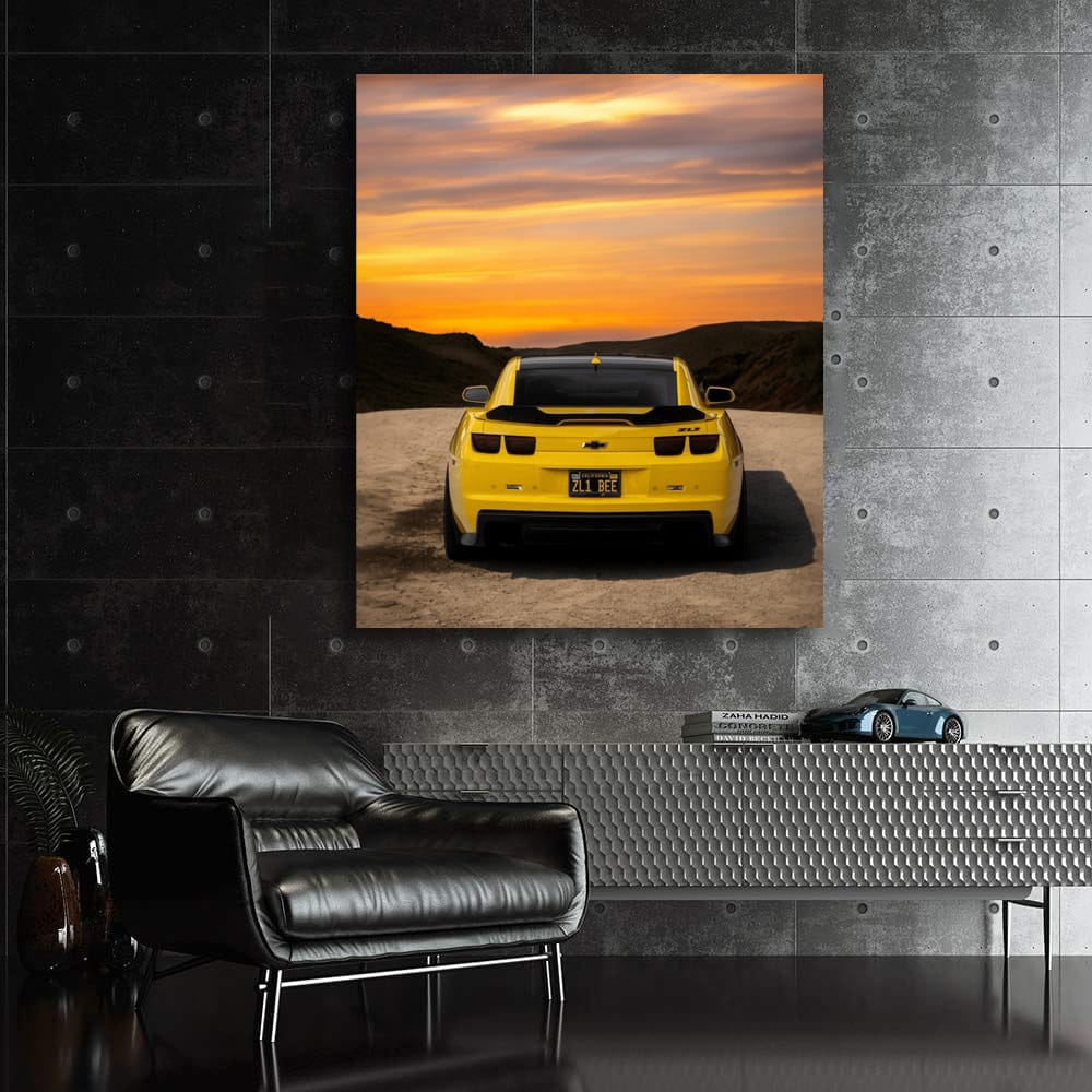 Sunset Glory: Chevrolet Camaro ZL1 - Power and Elegance