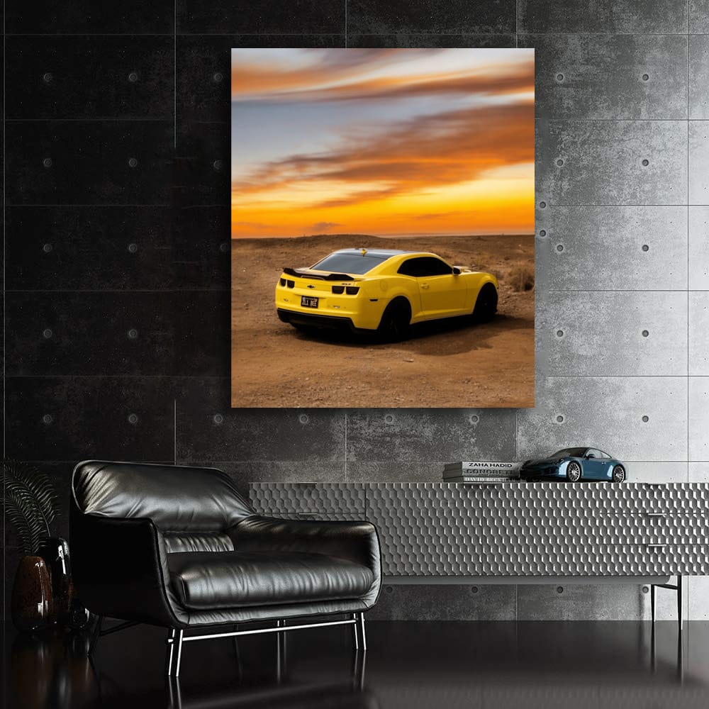 Sunset Glory: Chevrolet Camaro ZL1 - Power and Elegance