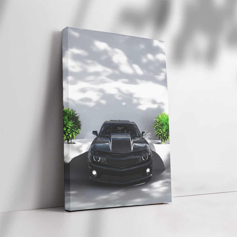 Sleek Black Chevrolet Camaro ZL1 in Parking - Power Unleashed