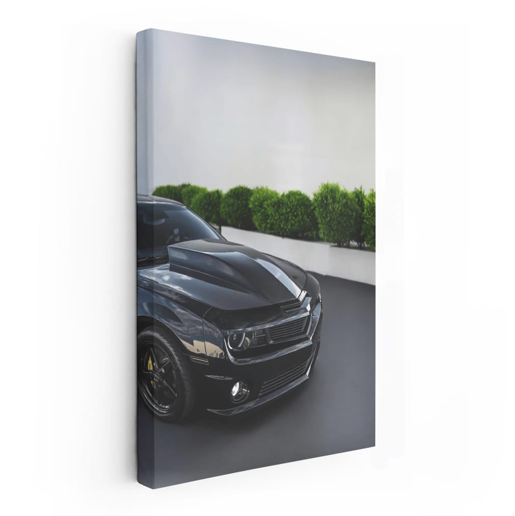 Sleek Black Chevrolet Camaro ZL1 in Parking - Power & Style
