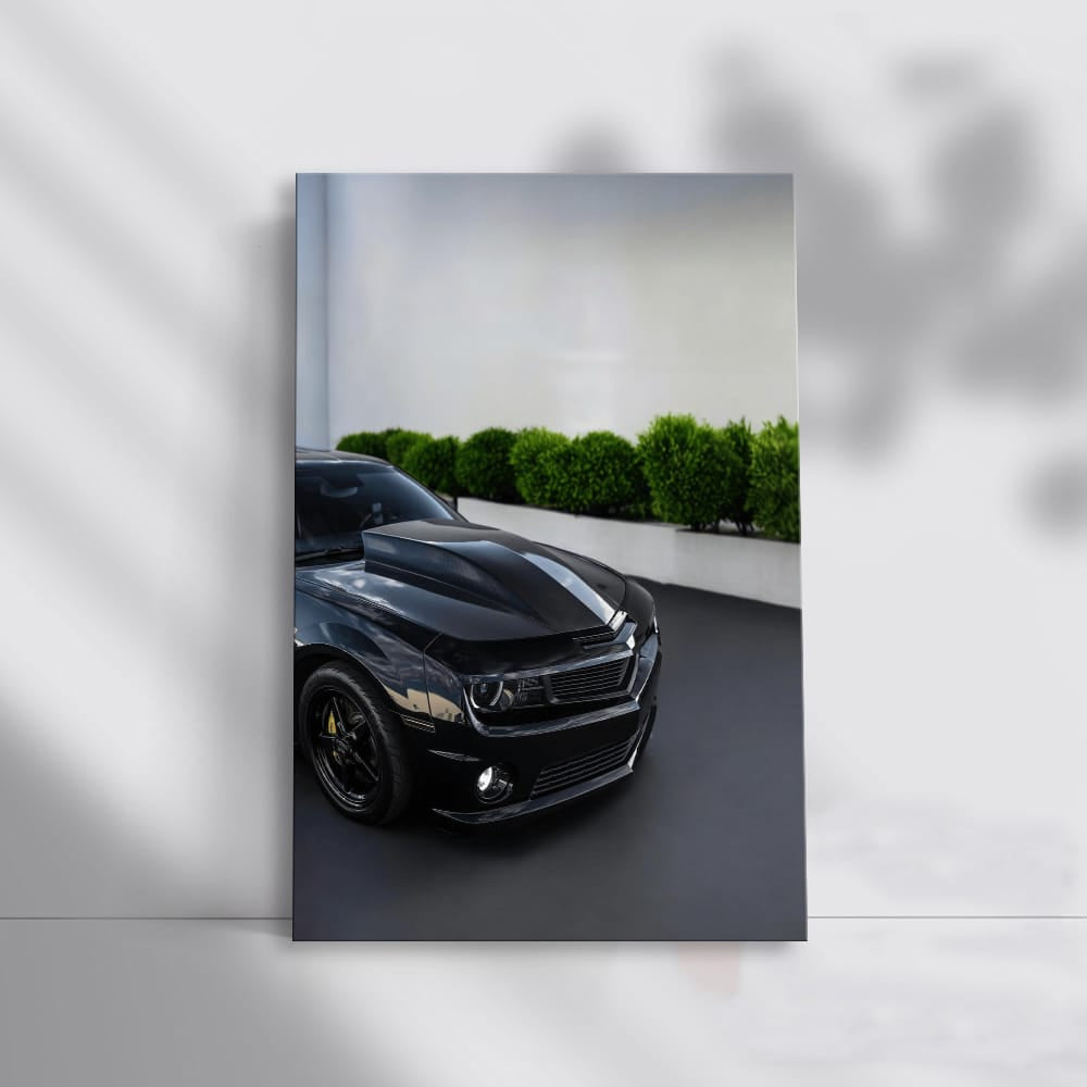 Sleek Black Chevrolet Camaro ZL1 in Parking - Power & Style