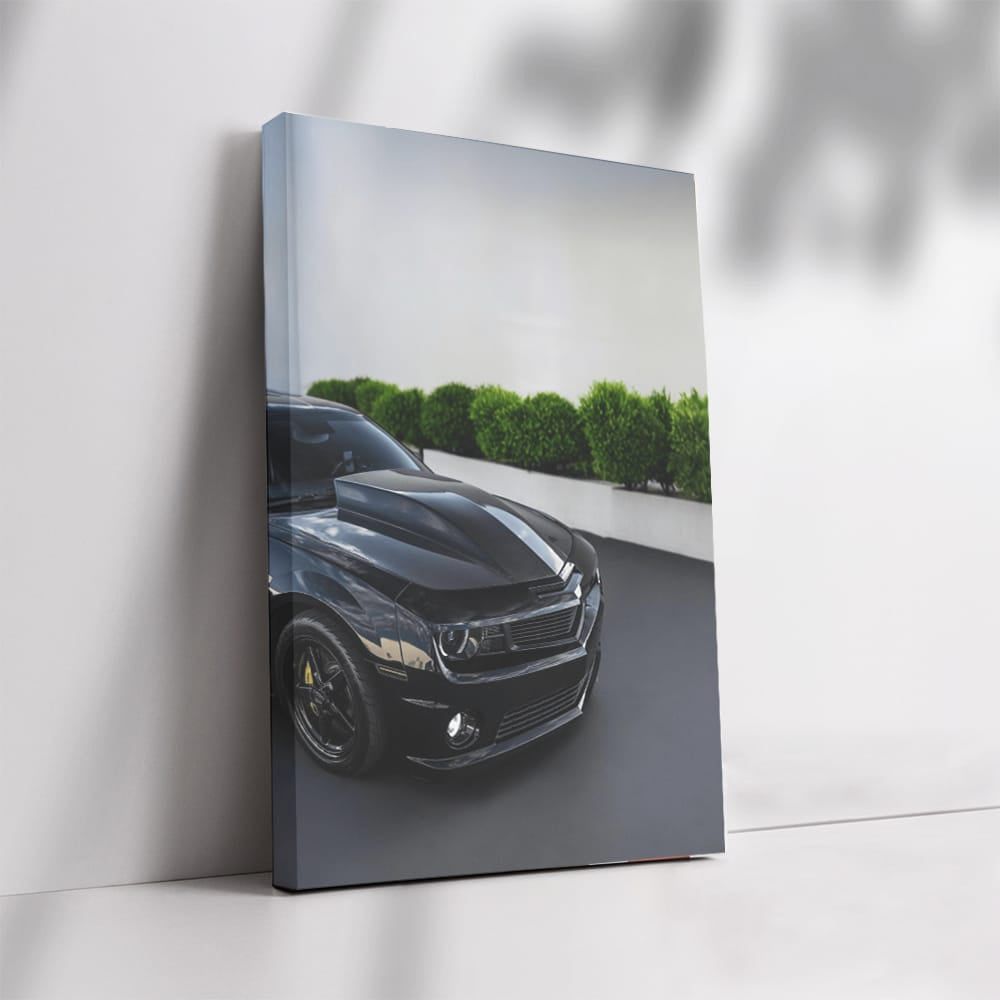 Sleek Black Chevrolet Camaro ZL1 in Parking - Power & Style