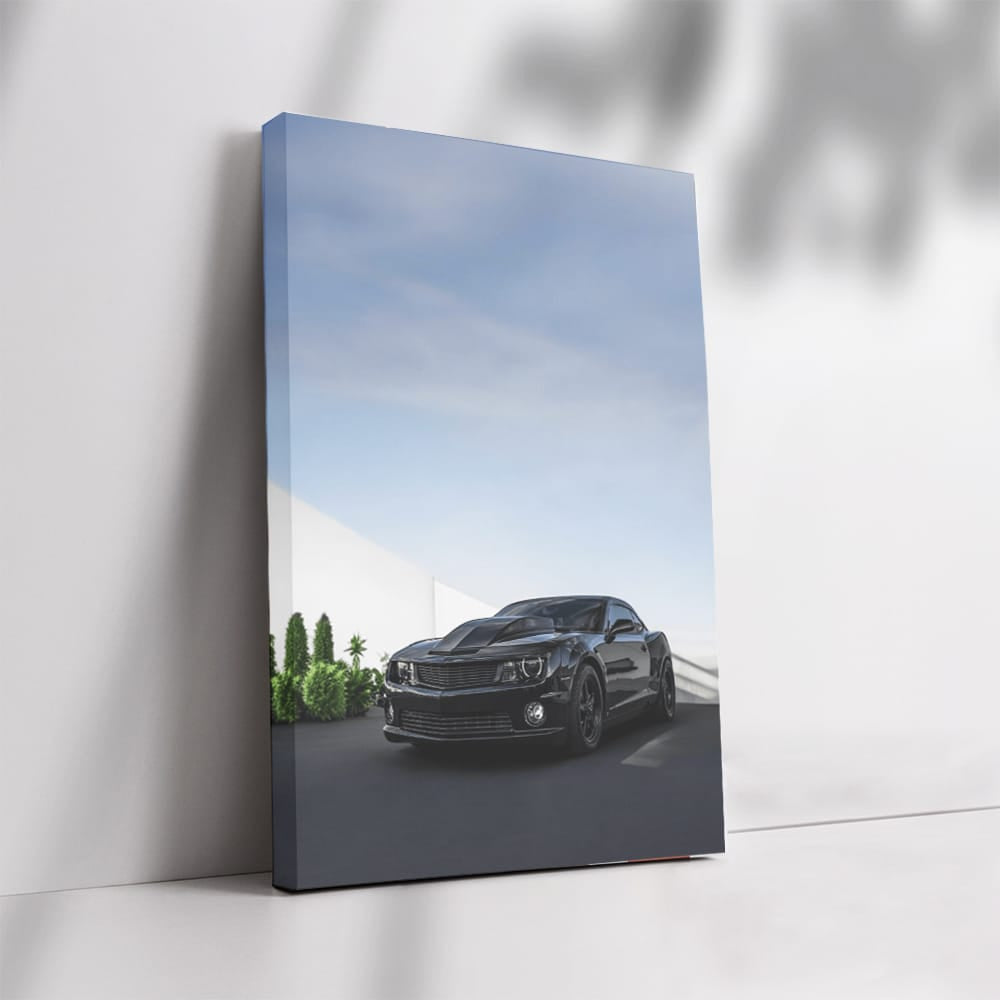 Sleek Black Chevrolet Camaro ZL1 in Parking - Power Unleashed