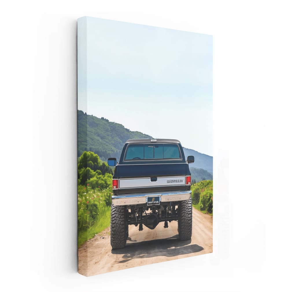 Chevrolet V20 Silverado Driving Through Mountainous Terrain - Rugged Power