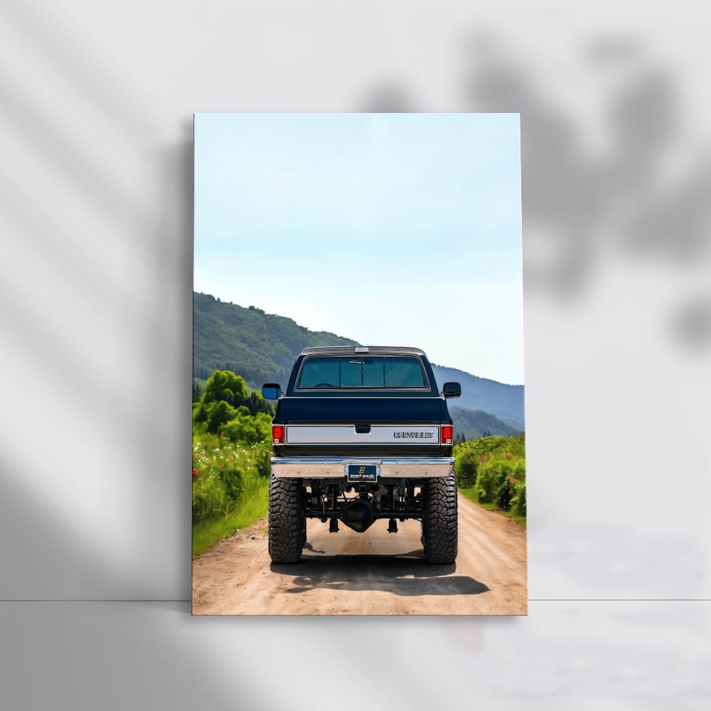 Chevrolet V20 Silverado Driving Through Mountainous Terrain - Rugged Power