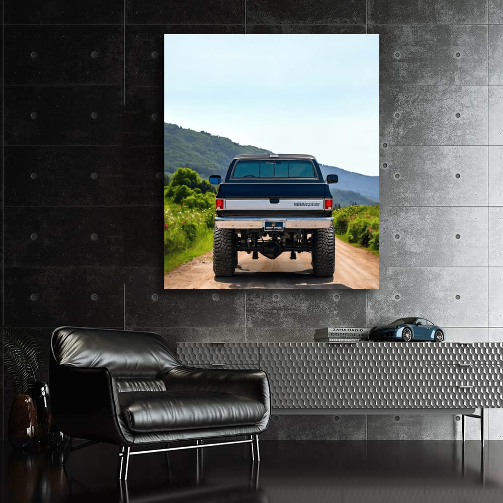 Chevrolet V20 Silverado Driving Through Mountainous Terrain - Rugged Power