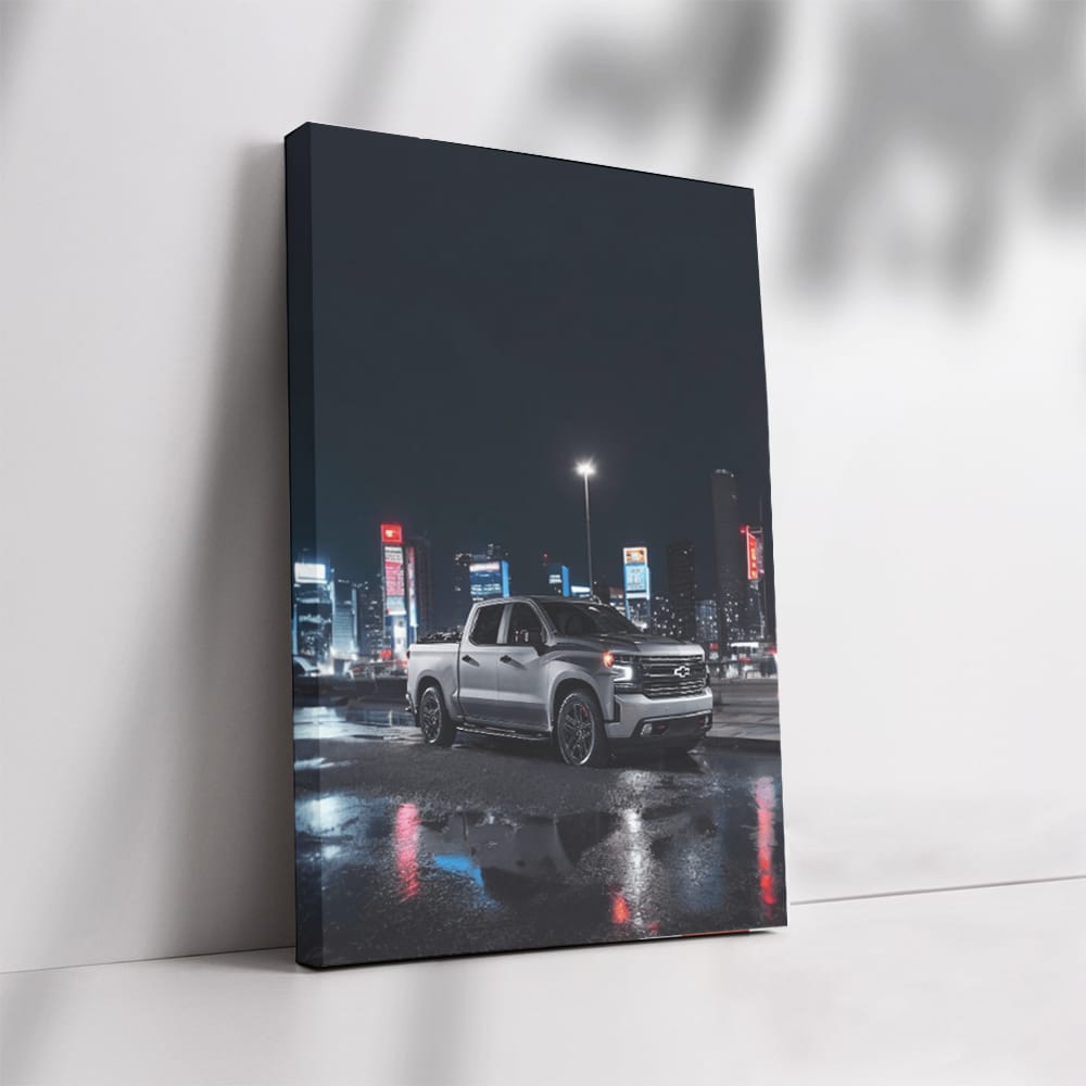 Chevrolet Under Night Sky - Sleek and Powerful