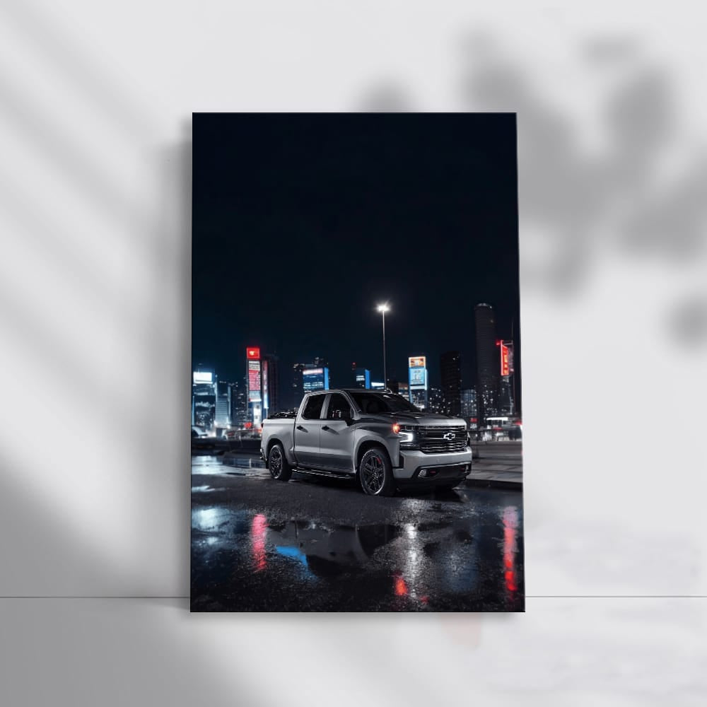 Chevrolet Under Night Sky - Sleek and Powerful