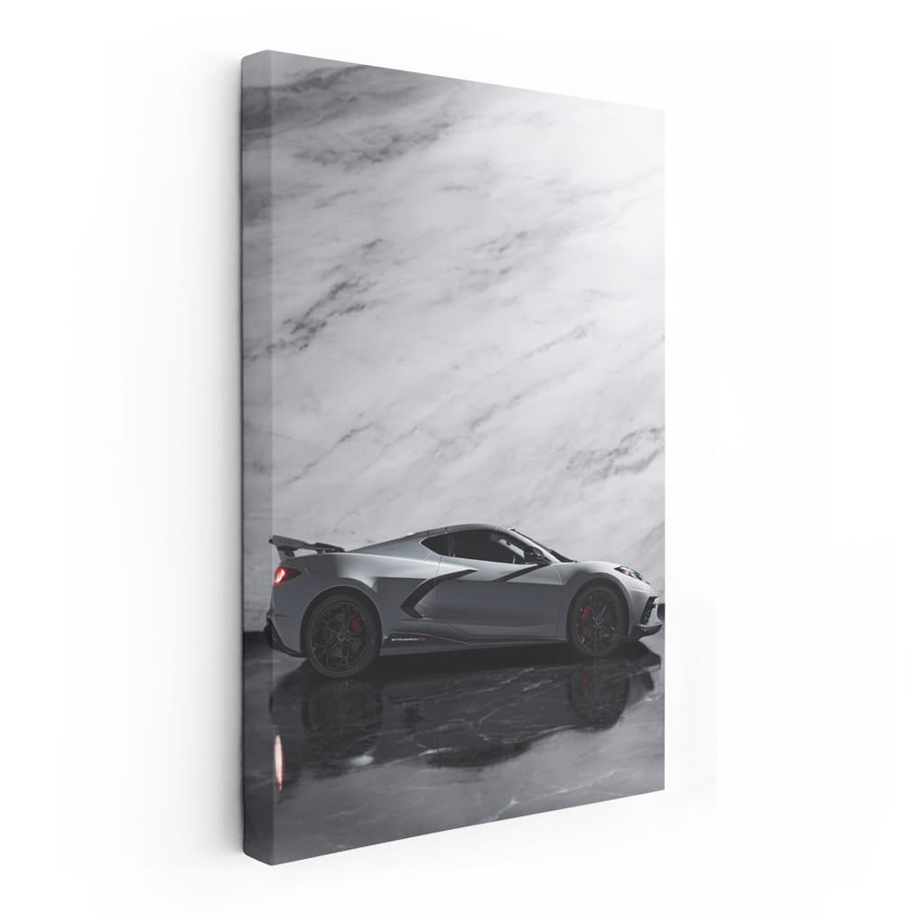 Sleek Black Marble Chevrolet - Bold Style and Elegance