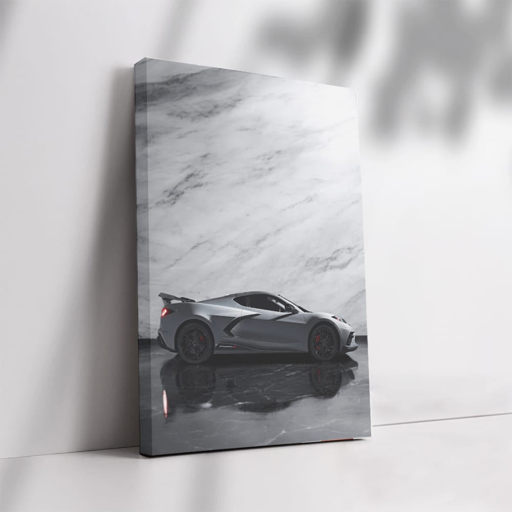 Sleek Black Marble Chevrolet - Bold Style and Elegance