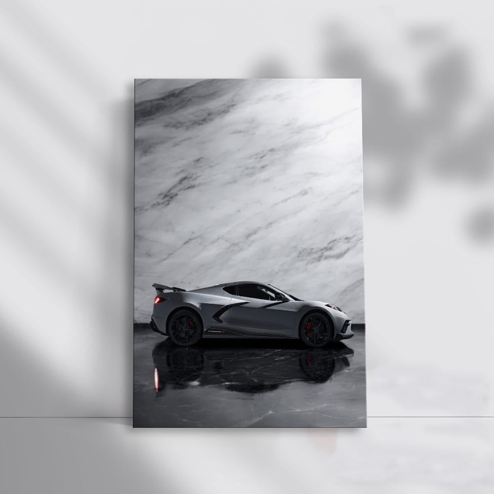 Sleek Black Marble Chevrolet - Bold Style and Elegance