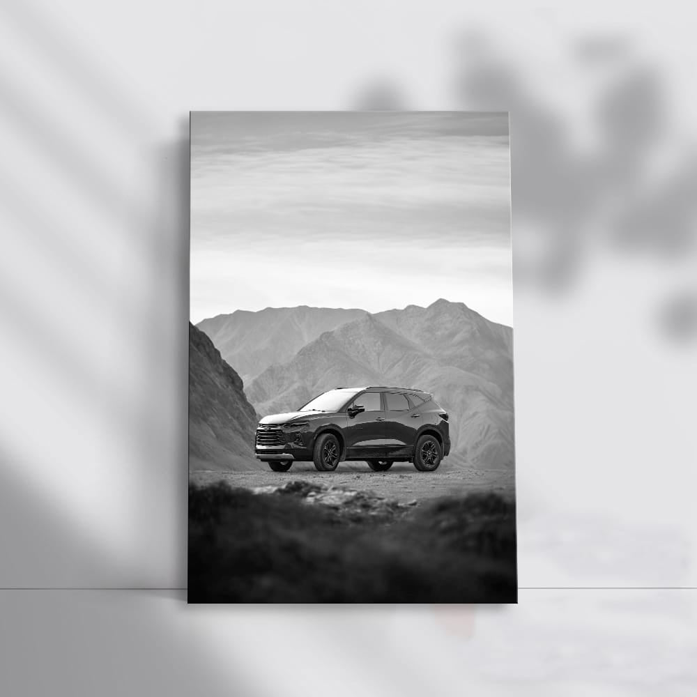 Classic Black and White Chevrolet - Timeless Elegance