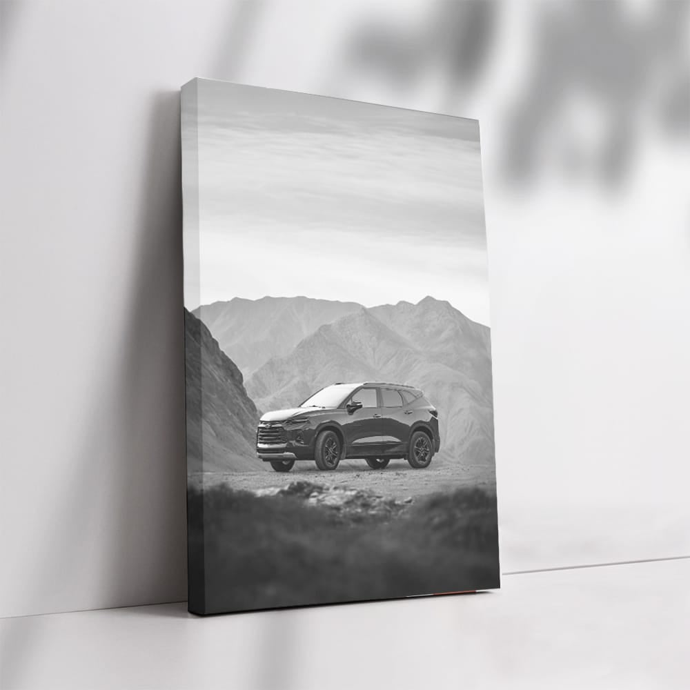 Classic Black and White Chevrolet - Timeless Elegance