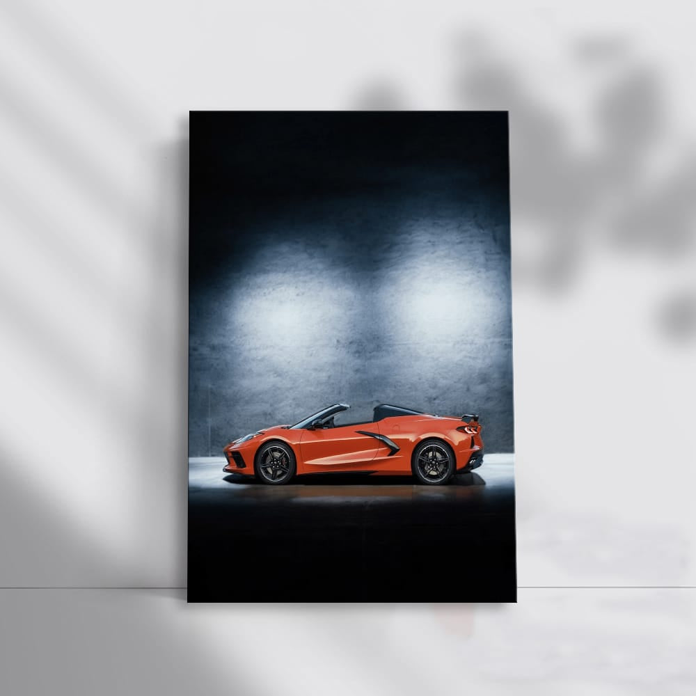 Chevrolet Corvette Under Night Sky - Sleek and Powerful