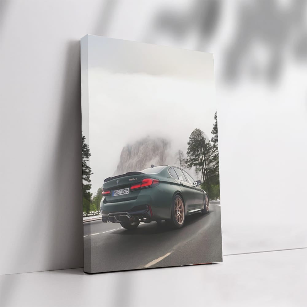 Dark Green BMW M5 CS F90 in Nature - Power Meets Elegance