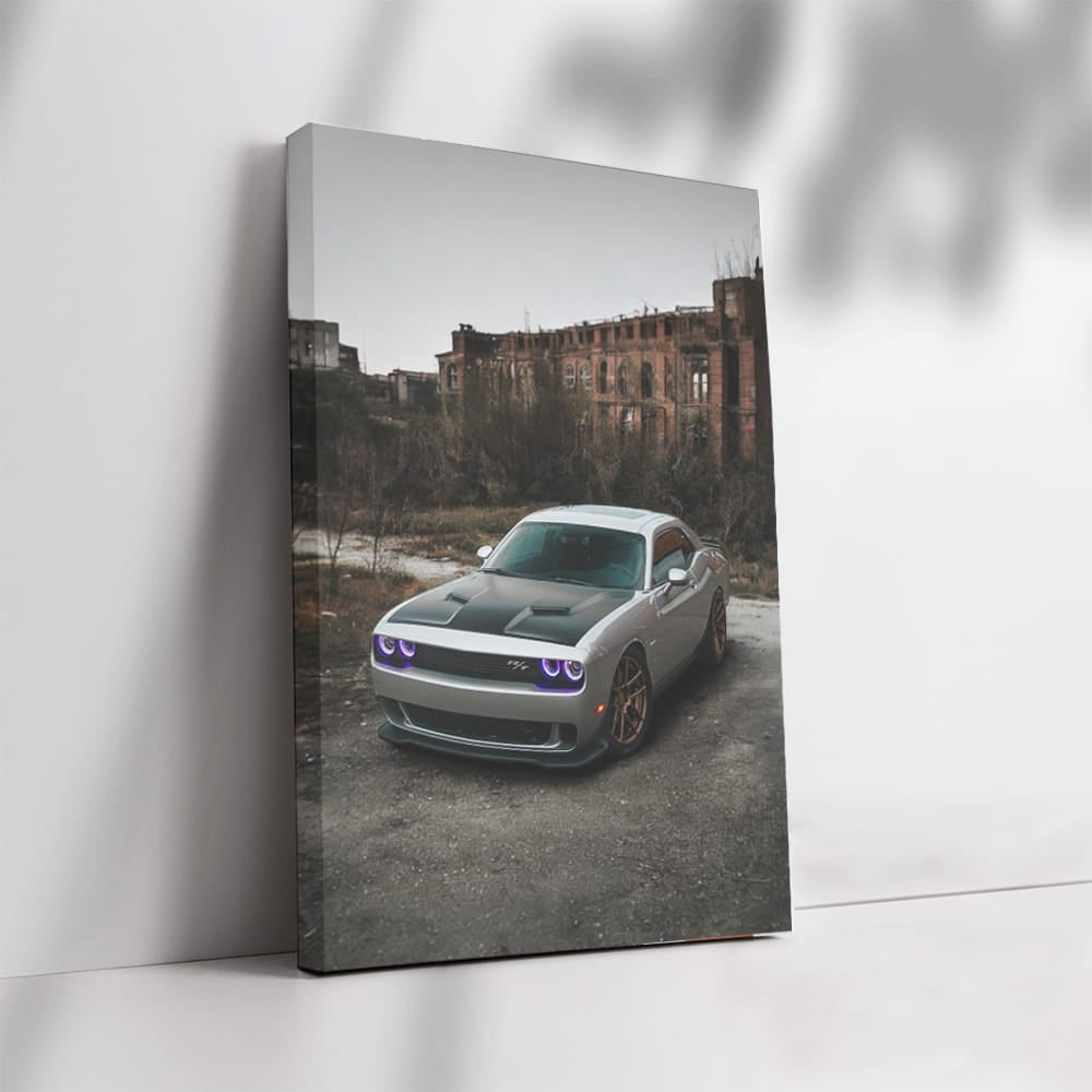 Deserted City Dodge Challenger - Power Meets Abandonment