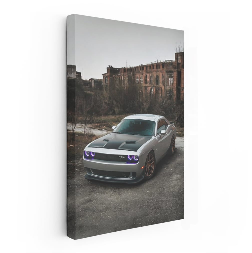 Deserted City Dodge Challenger - Power Meets Abandonment