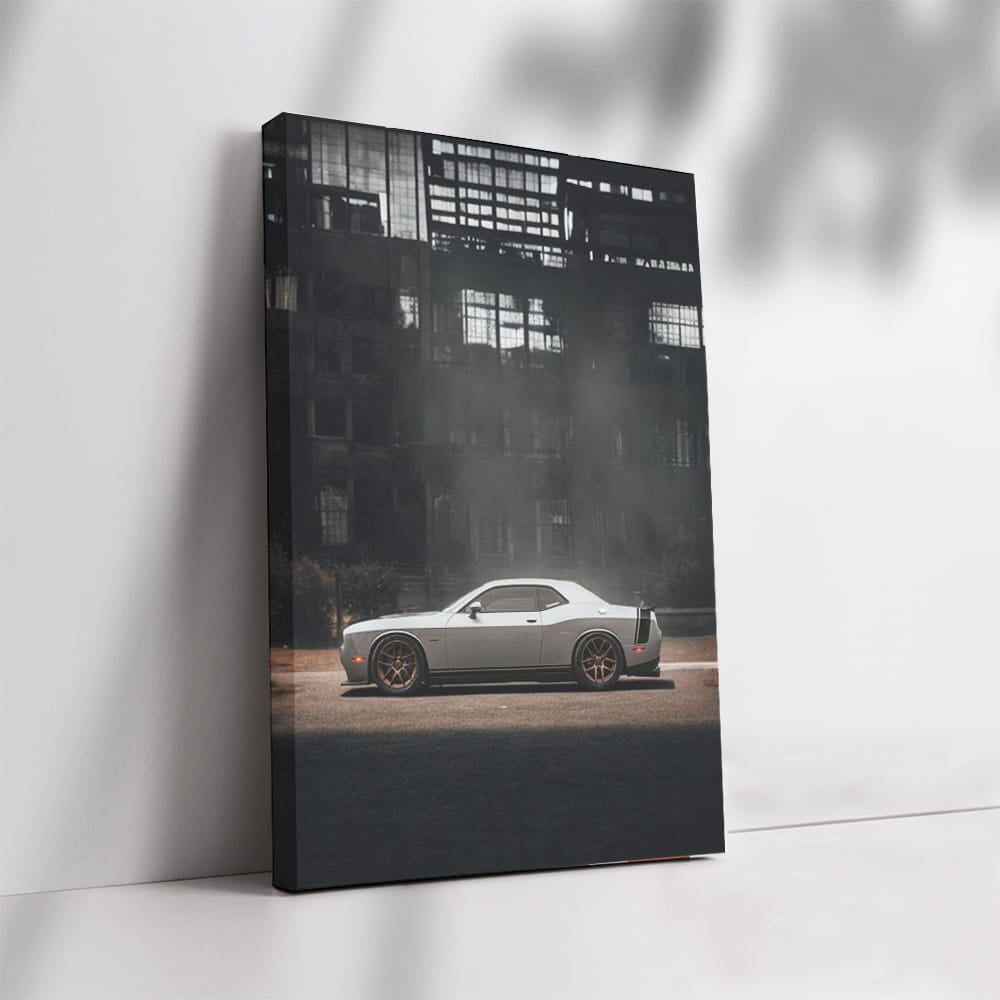 Dodge Challenger Roams Deserted City - Classic Beast