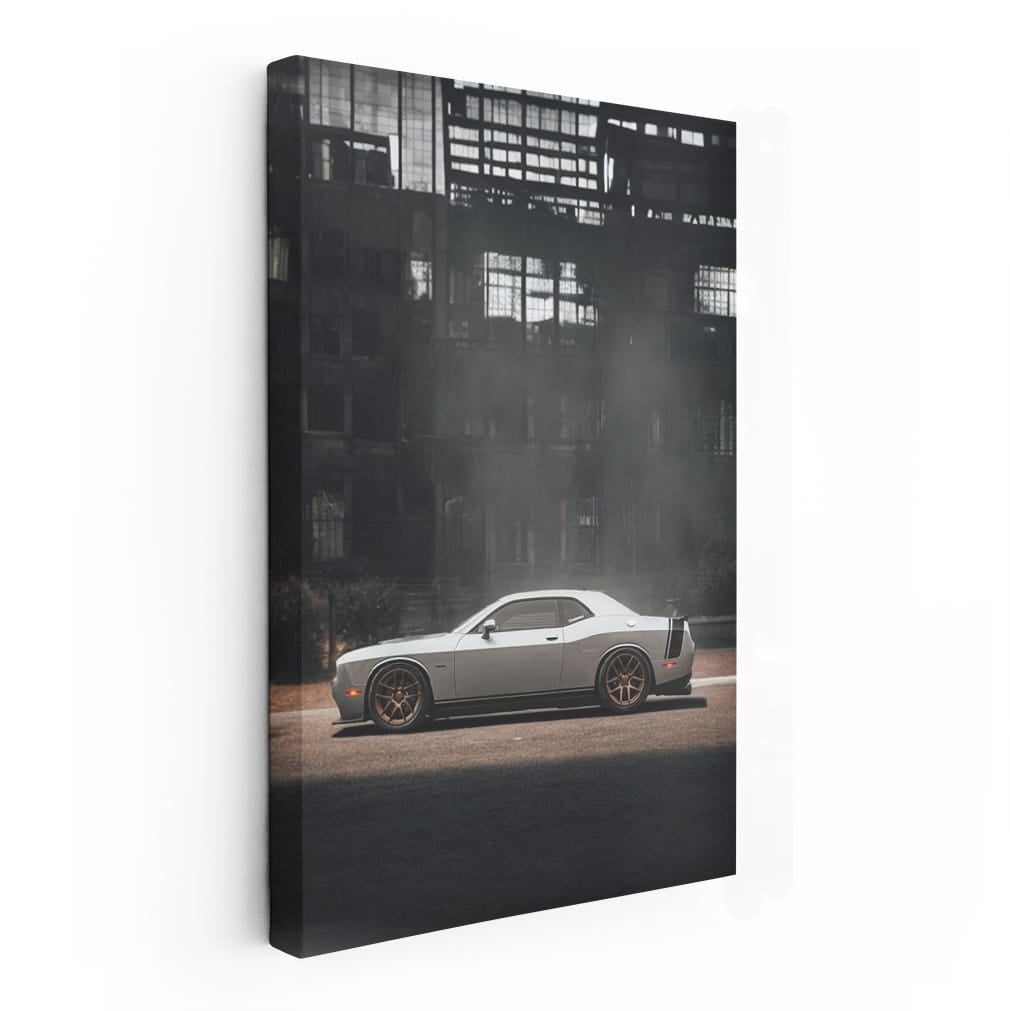 Dodge Challenger Roams Deserted City - Classic Beast