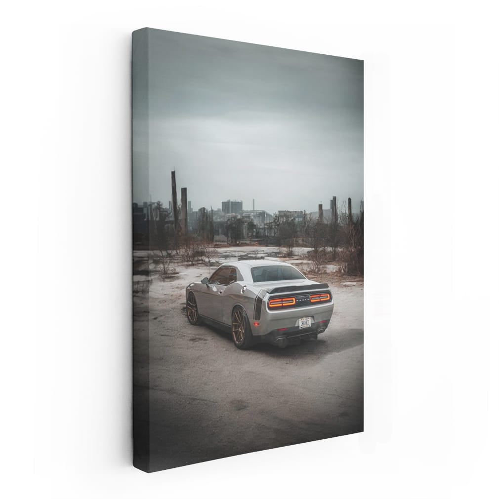 Deserted City, Dodge Challenger - Raw Power and Style