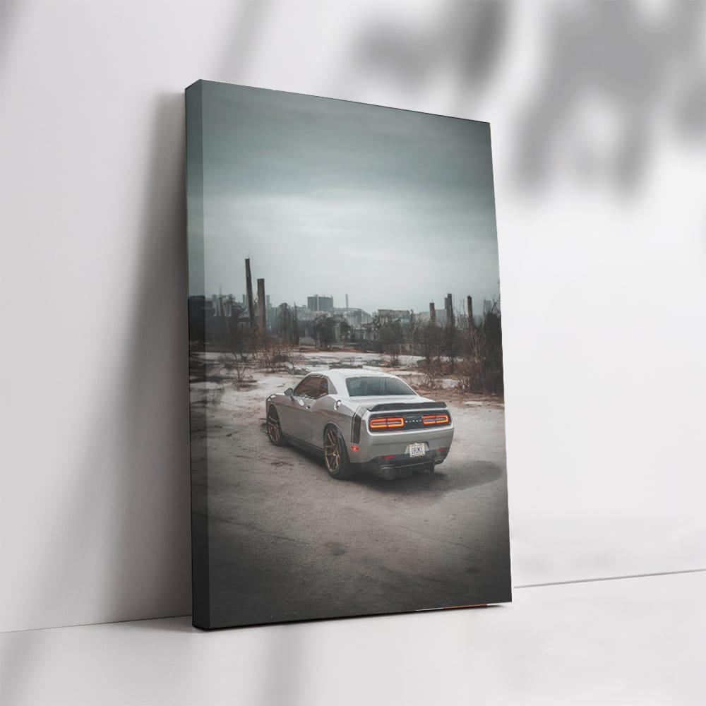 Deserted City, Dodge Challenger - Raw Power and Style