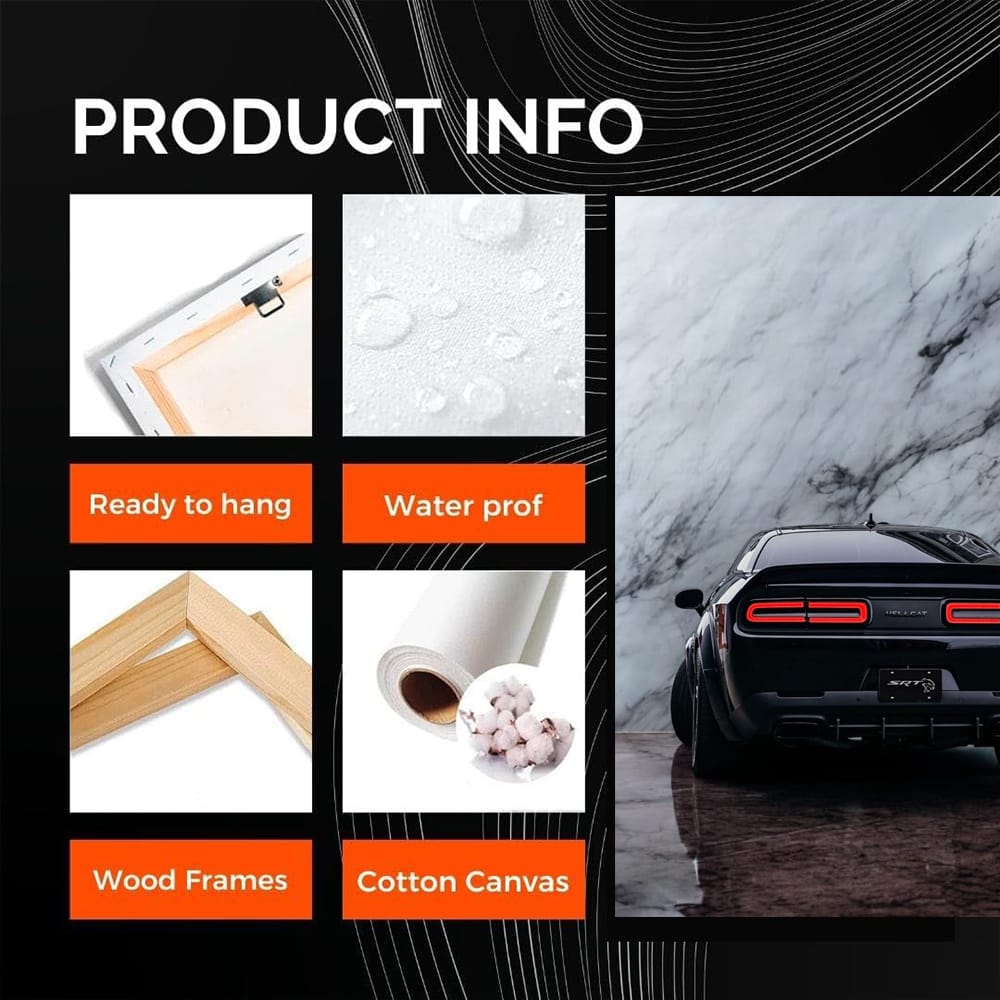 Black Marble Dodge Challenger - Fierce and Bold Ride