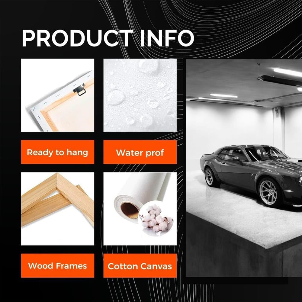 Sleek Gray Dodge Challenger Parked - Bold and Powerful