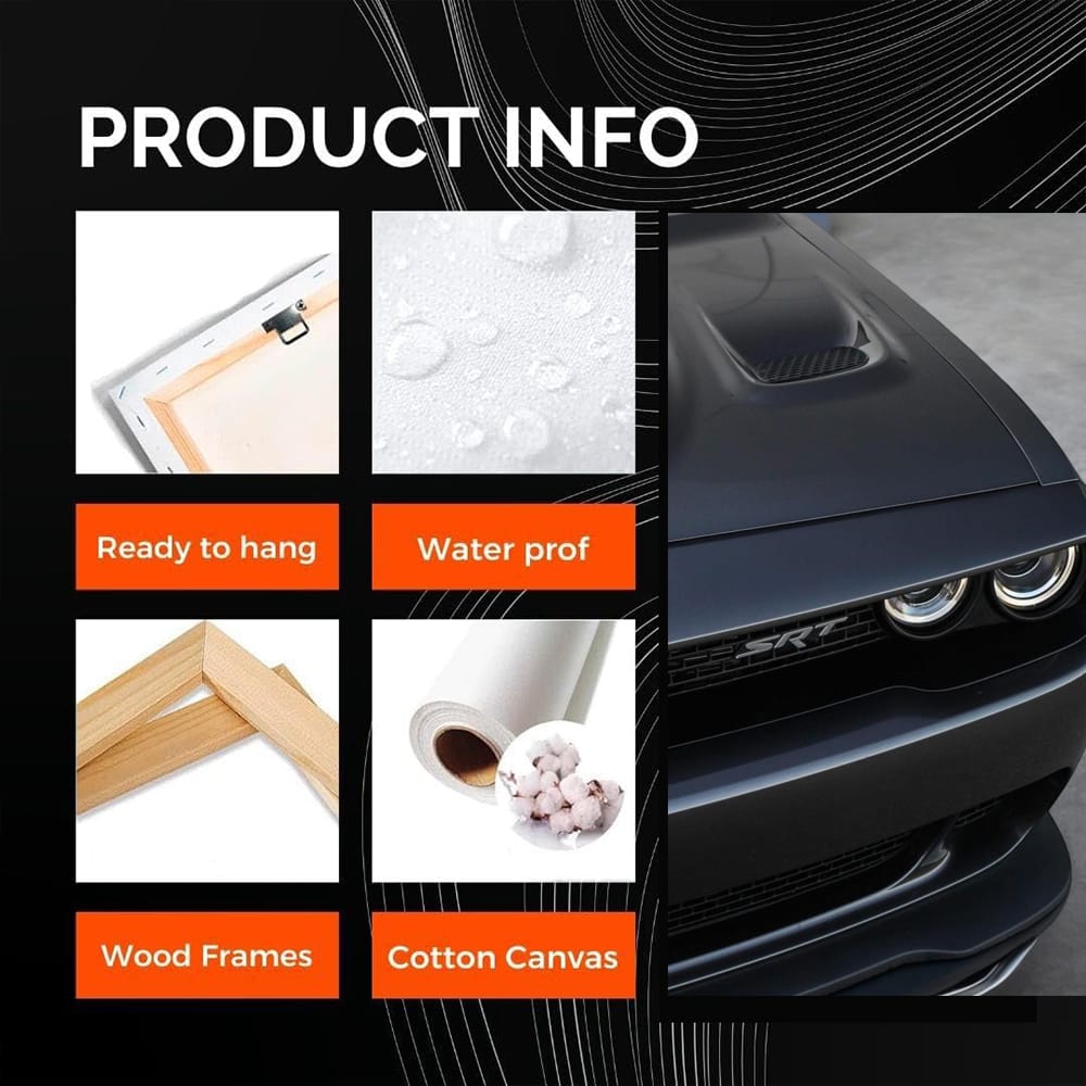 Grey Dodge Challenger in Parking - Power Meets Style