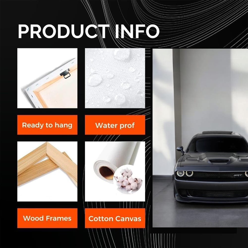 Grey Dodge Challenger in Parking - Bold and Powerful