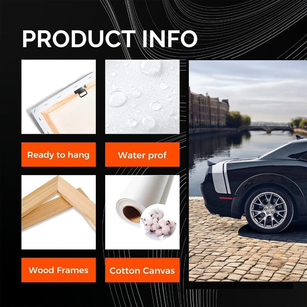 Dodge Challenger in European City - Iconic American Muscle