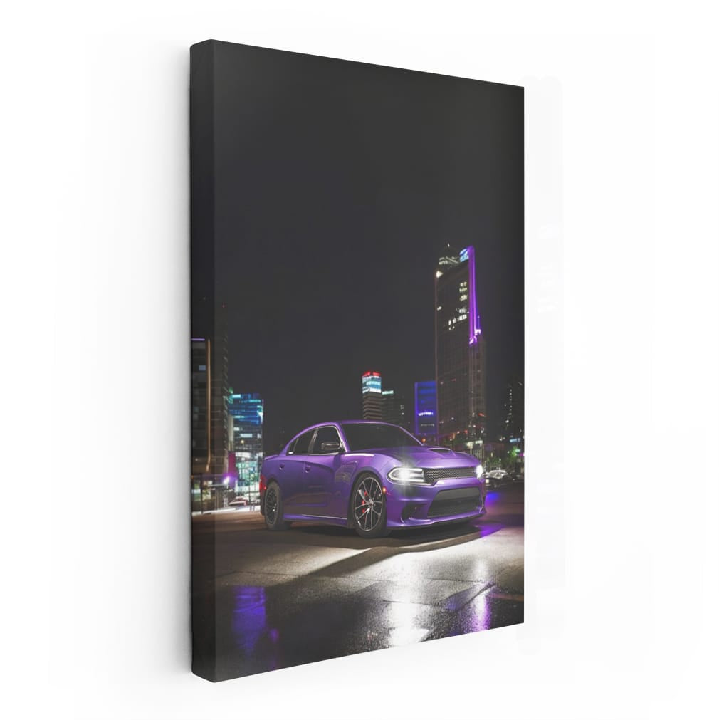Nighttime Dodge Challenger - Power and Performance
