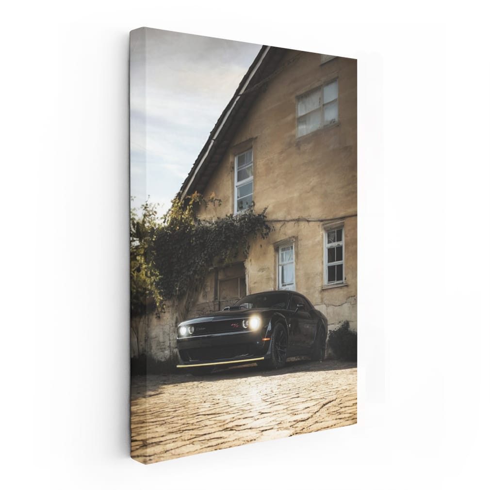 Vintage Dodge Challenger by Old House - Classic Muscle Power