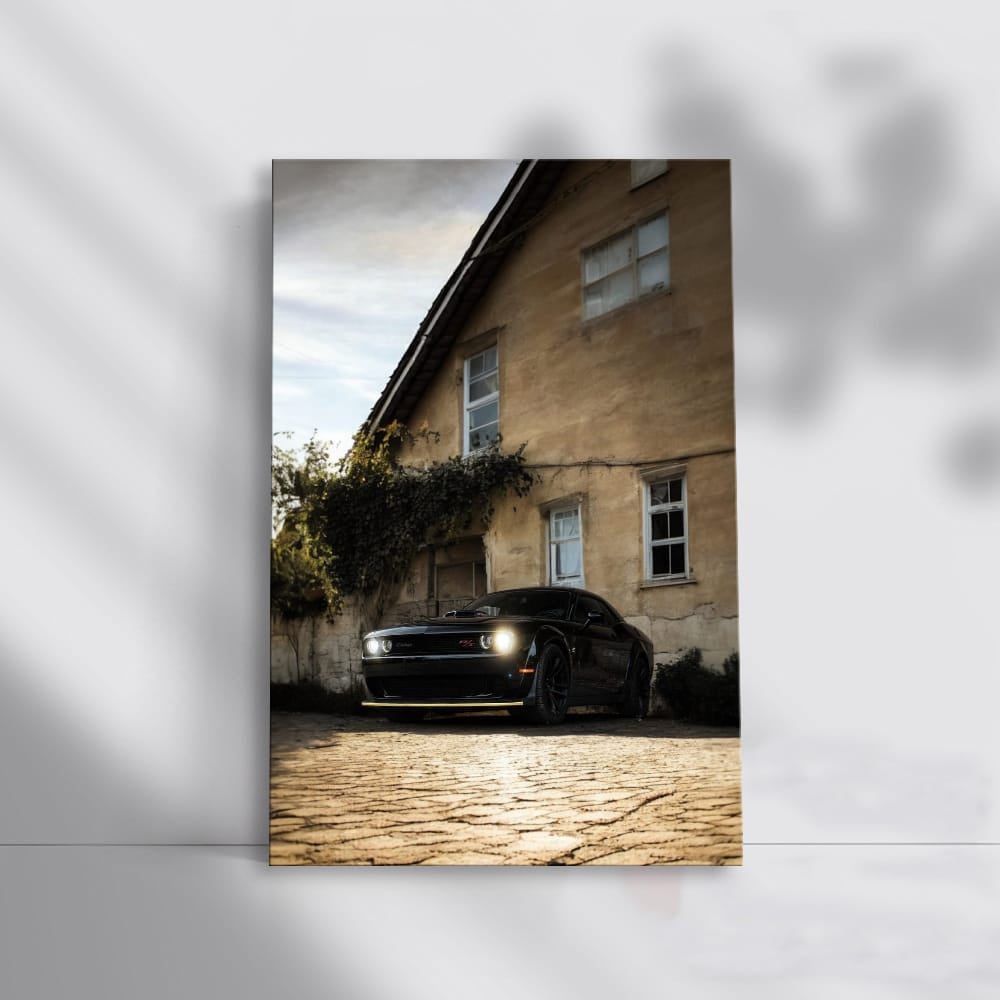 Vintage Dodge Challenger by Old House - Classic Muscle Power