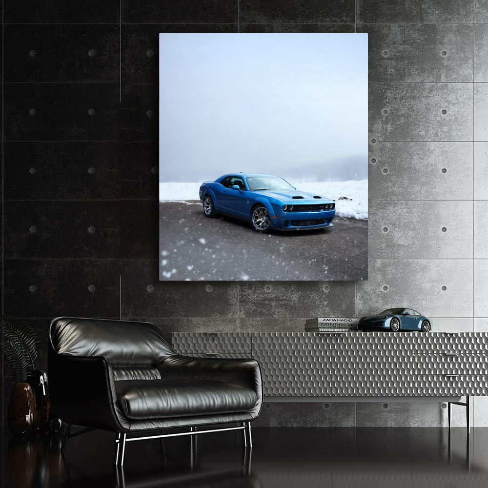 Dodge Challenger in Snow - Power and Performance Unleashed