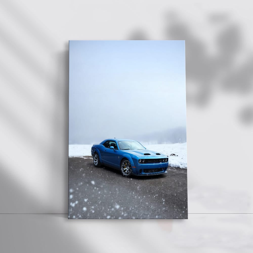 Dodge Challenger in Snow - Power and Performance Unleashed