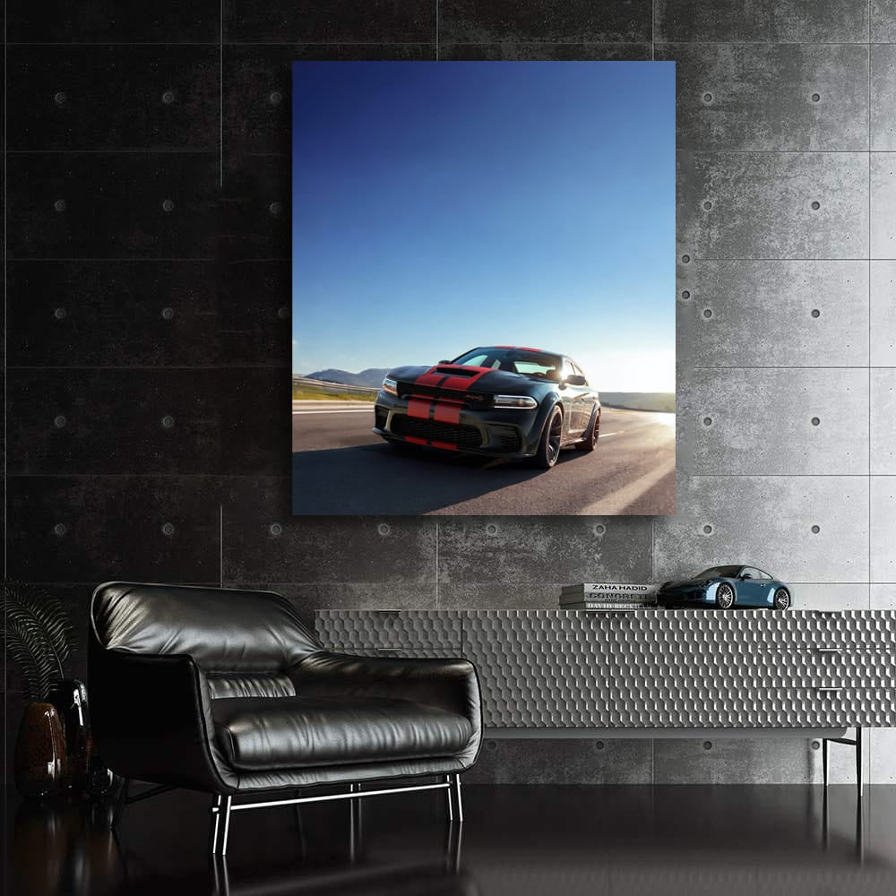 Dodge Charger Cruising Highway - Power and Elegance