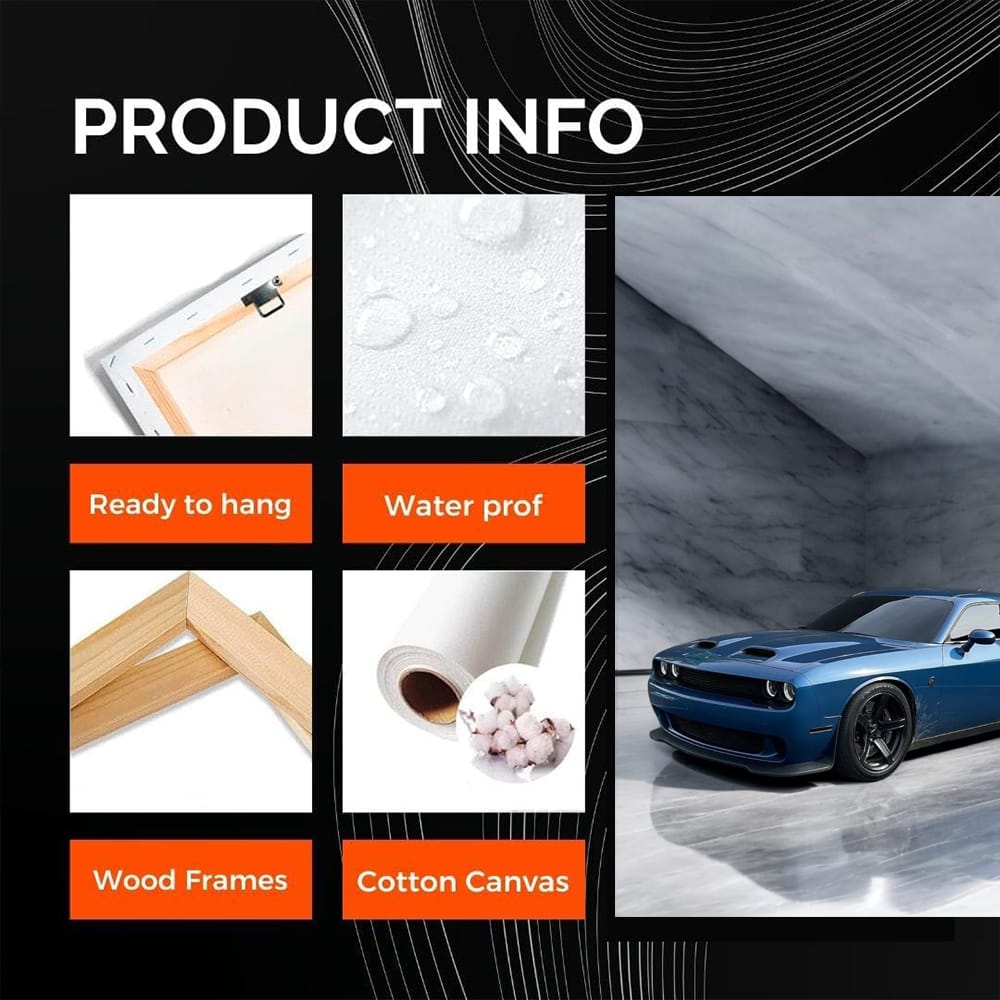 Dodge Hellcat Marble - Power Meets Elegance in Motion