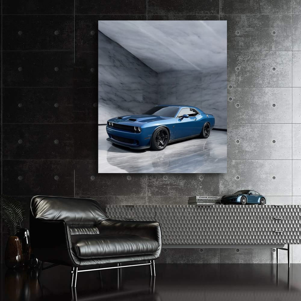 Dodge Hellcat Marble - Power Meets Elegance in Motion
