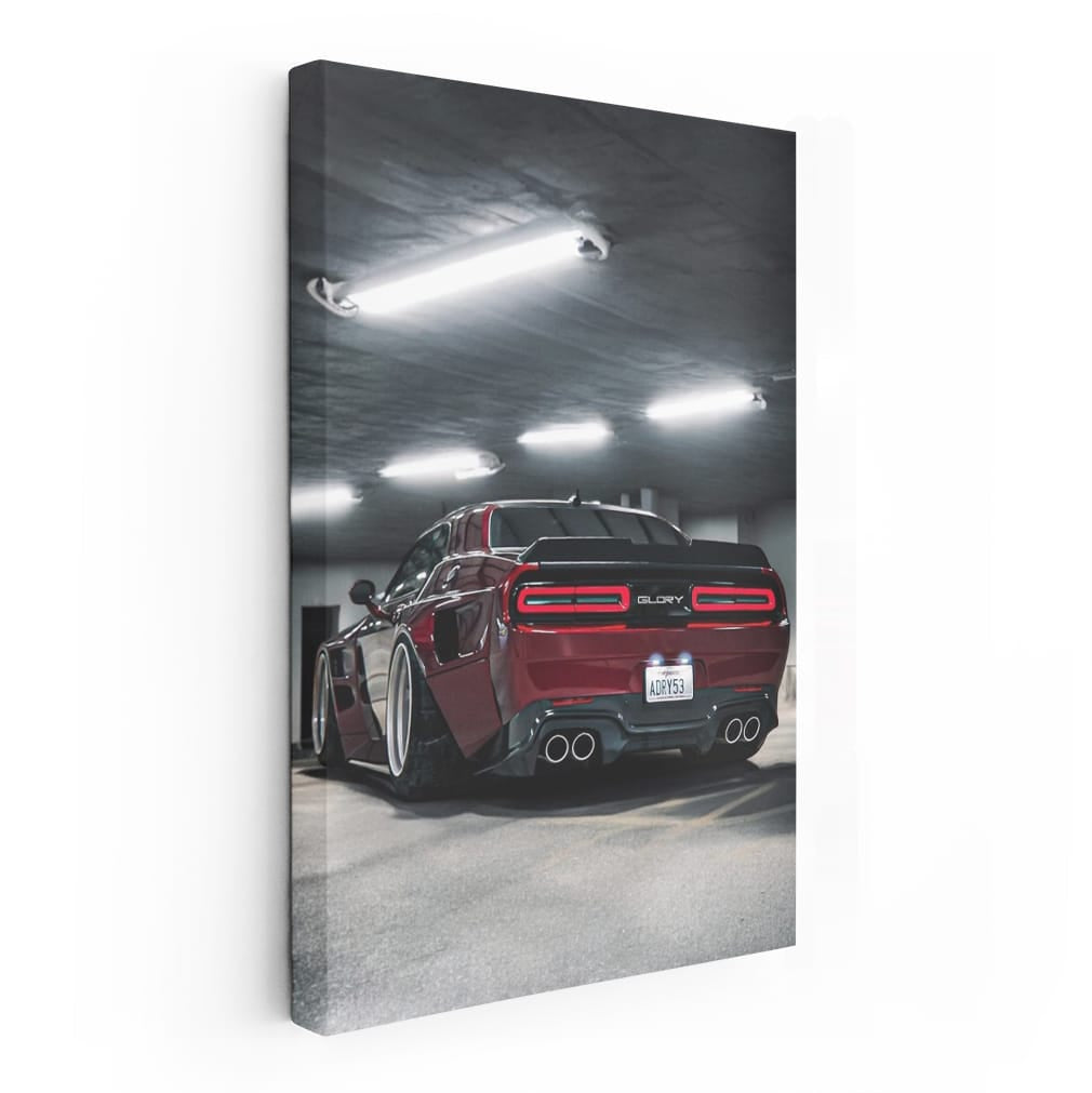 Dodge Hellcat Red Parked - Beast on Street