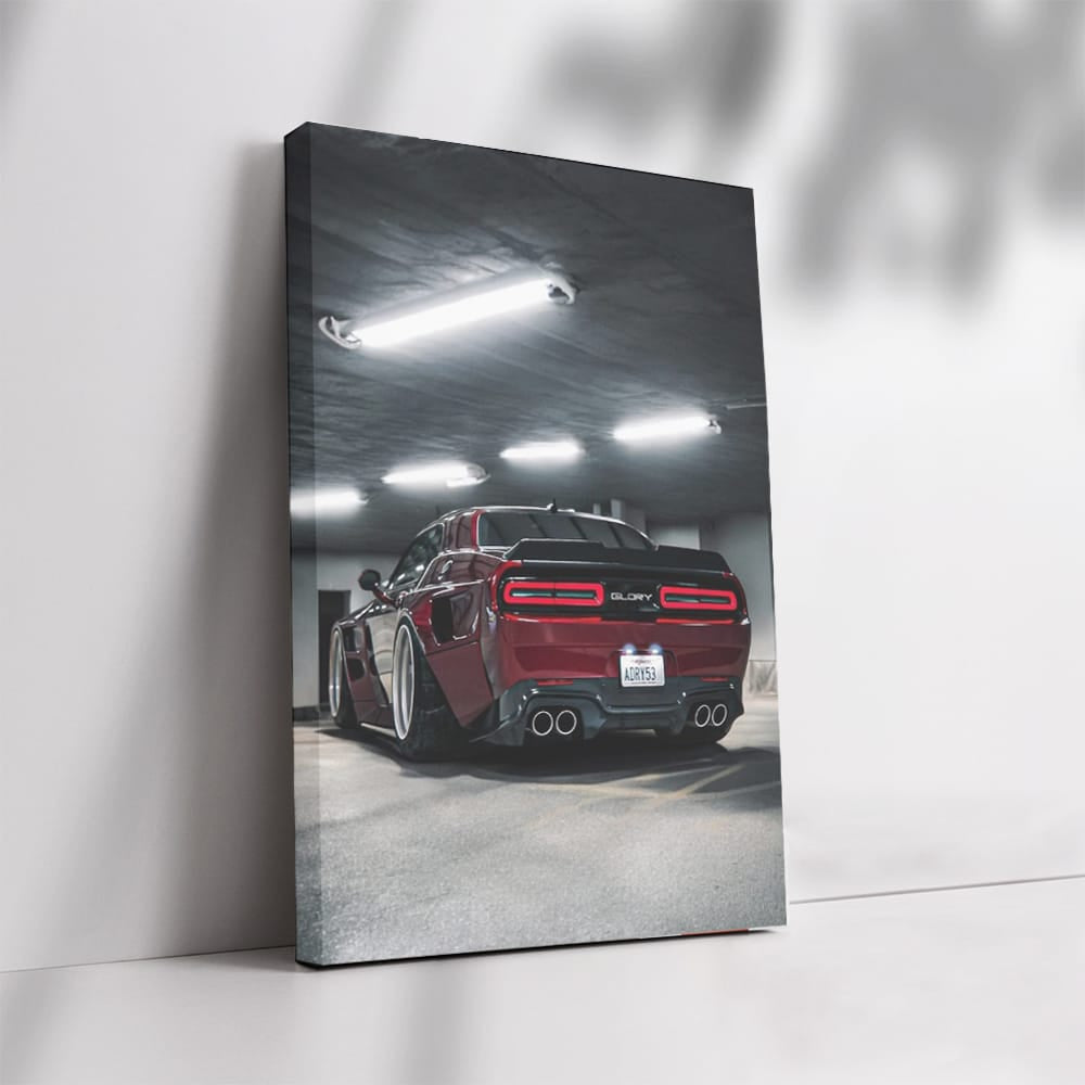 Dodge Hellcat Red Parked - Beast on Street