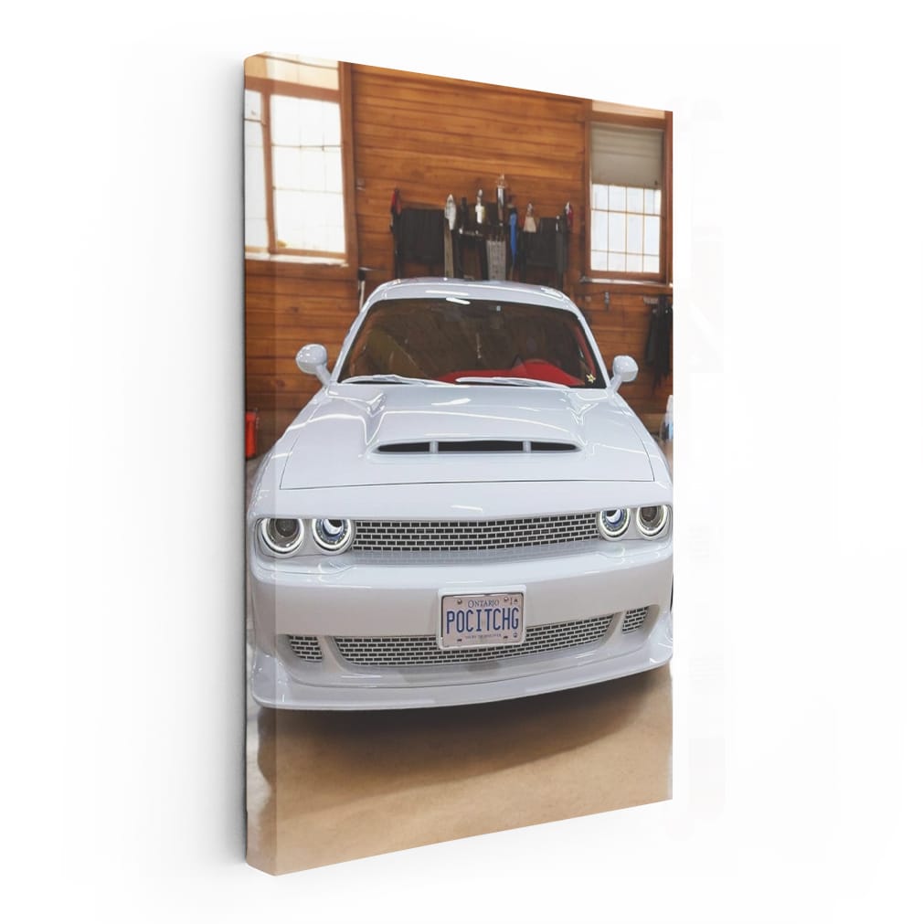 Dodge SRT Safely Parked in Garage - Powerful Performance