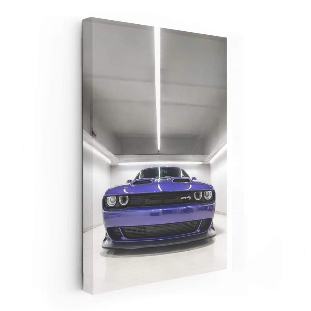 Purple Dodge SRT Parked - Bold Style and Power