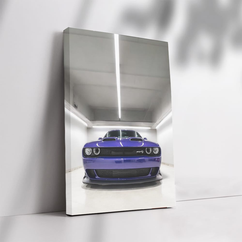 Purple Dodge SRT Parked - Bold Style and Power