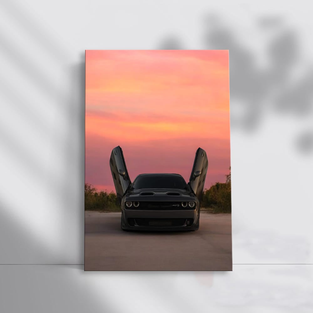 Sunset Dodge - Classic Car Elegance in Motion