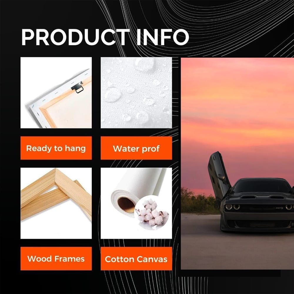 Sunset Dodge - Classic Car Elegance in Motion