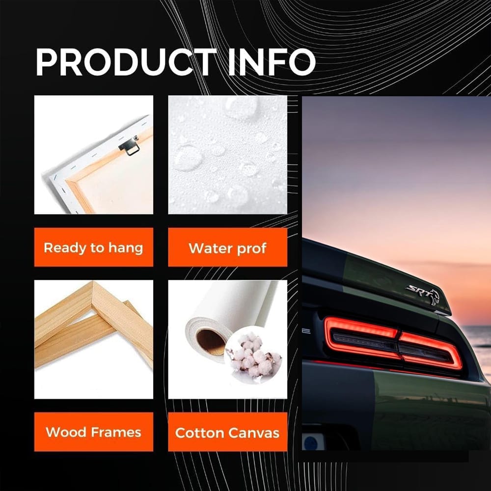 Sunset Dodge by Sea - Timeless Classic in Motion