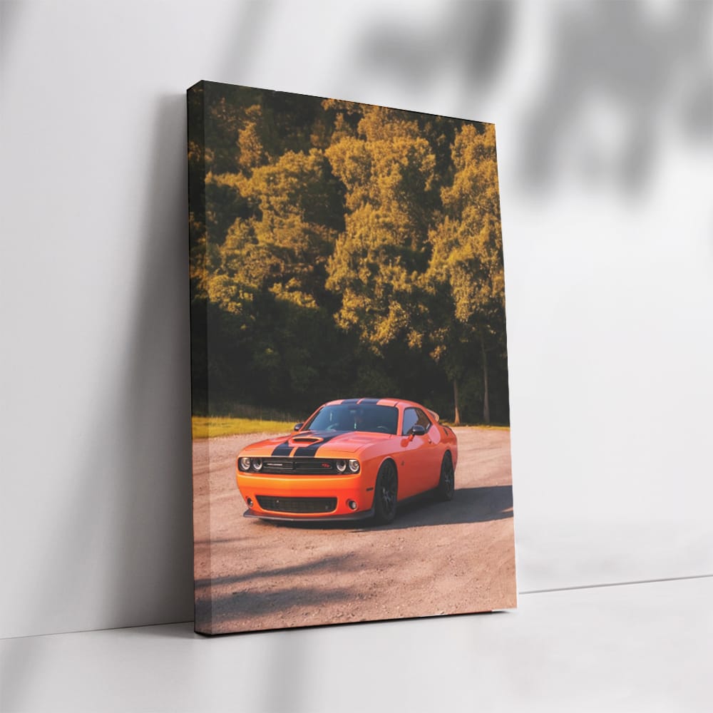 Dodge in Autumn Forest - Rugged and Adventurous